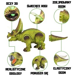 WOOPIE Dinozaur Zdalnie Sterowany RC Robot Triceratops