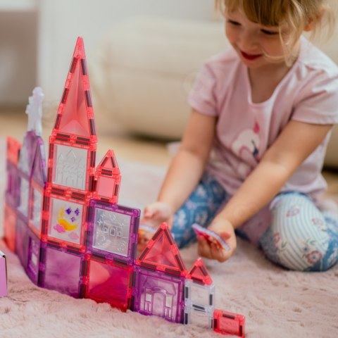 WOOPIE Klocki Magnetyczne Zestaw Zamek Księżniczki 50 el.