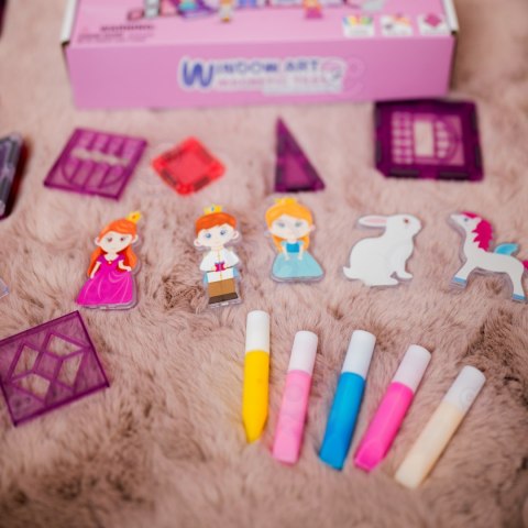 WOOPIE Klocki Magnetyczne Zestaw Zamek Księżniczki 50 el.