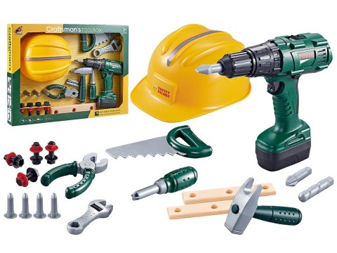 Zestaw Małego Majsterkowicza, Narzędzia, Wkrętarka + Akcesoria Przecena 1