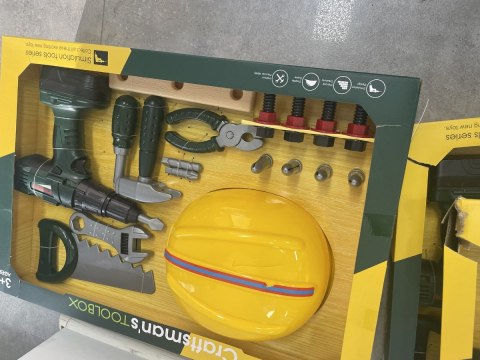 Zestaw Małego Majsterkowicza, Narzędzia, Wkrętarka + Akcesoria Przecena 1