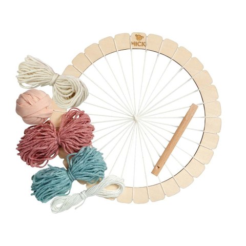 Krosno okrągłe dla dzieci 21 cm ramka do tkania, kreatywna zabawka, Micki