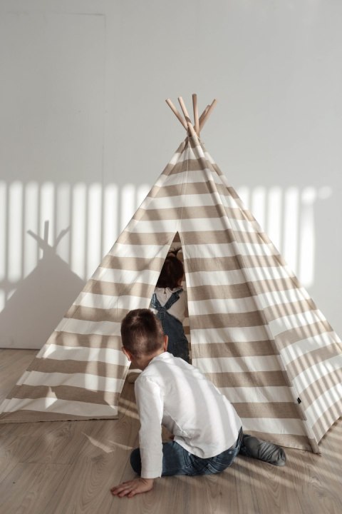 Bawełniany namiot Tipi dla dzieci, zabawa w domu na dworze wystrój ooh noo