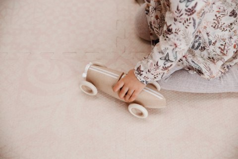 Bolid Grand Prix beżowy samochód wyścigowy autko zabawka dla dzieci ooh noo