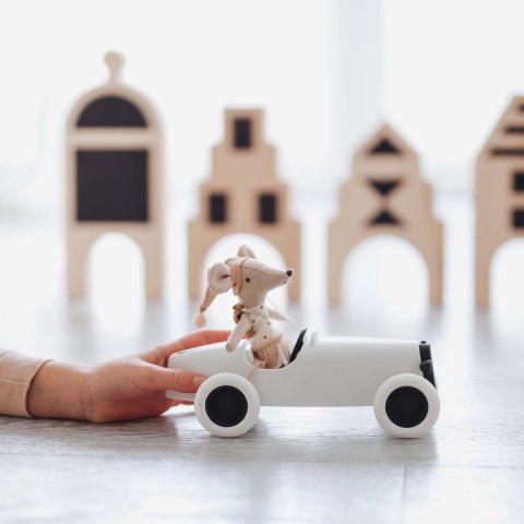 Bolid Grand Prix biały samochód wyścigowy autko zabawka dla dzieci ooh noo