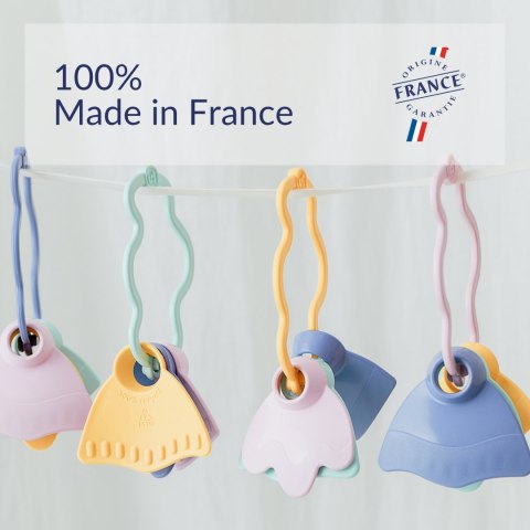 Gryzaczek grzechotka różowa pierwsza zabawka sensoryczna dla dzieci Simple.