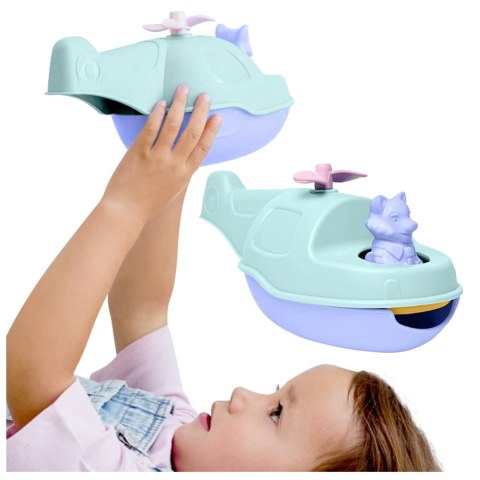 Helikopter 2w1 miętowy zabawka do piasku i wody dla dzieci samolot Simple.