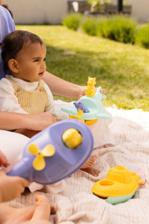 Helikopter 2w1 niebieski zabawka do piasku wody dla dzieci samolot Simple.