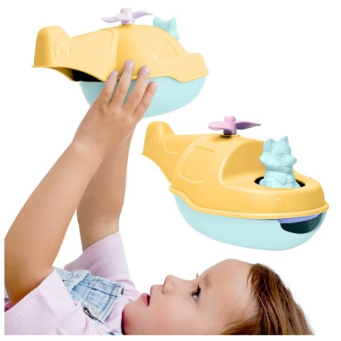 Helikopter 2w1 pomarańczowy zabawka do piasku i wody dla dzieci Simple.