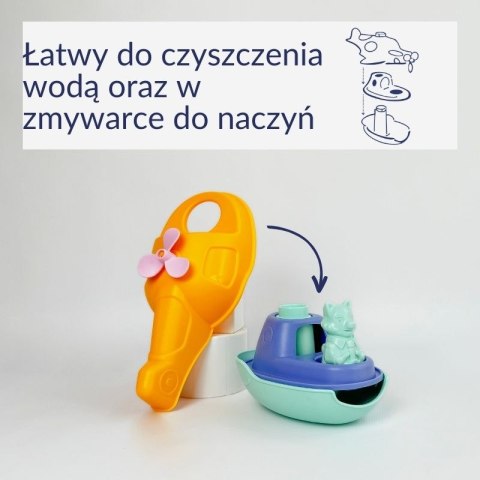 Helikopter 2w1 pomarańczowy zabawka do piasku i wody dla dzieci Simple.