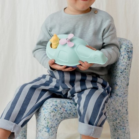 Helikopter 2w1 pomarańczowy zabawka do piasku i wody dla dzieci Simple.