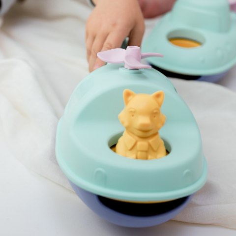 Helikopter 2w1 pomarańczowy zabawka do piasku i wody dla dzieci Simple.