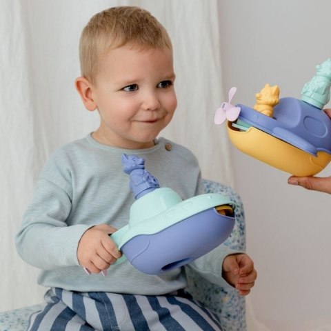 Łódź podwodna 2w1 miętowa zabawka do piasku wody dla dzieci statek Simple.