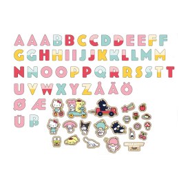 Magnetyczne literki i obrazki, edukacyjna zabawka dla dzieci, Hello Kitty