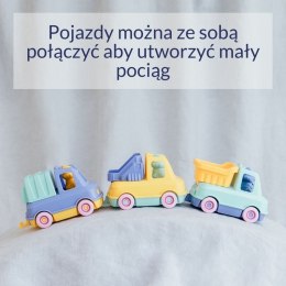 Samochody do piasku i wody straż pożarna śmieciarka zestaw zabawka Simple.
