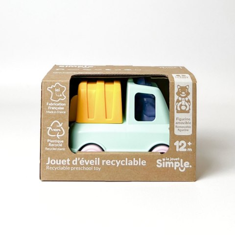 Śmieciarka miętowa zabawka do piasku wody dla dzieci auto samochód Simple.