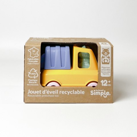 Śmieciarka pomarańczowa zabawka do piasku wody dla dzieci samochód Simple.