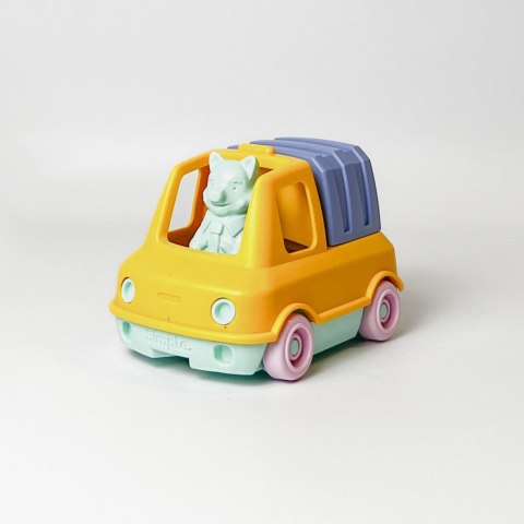 Śmieciarka pomarańczowa zabawka do piasku wody dla dzieci samochód Simple.