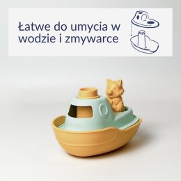 Statek 2 w 1 pomarańczowy zabawka do piasku i wody dla dzieci łódka Simple.
