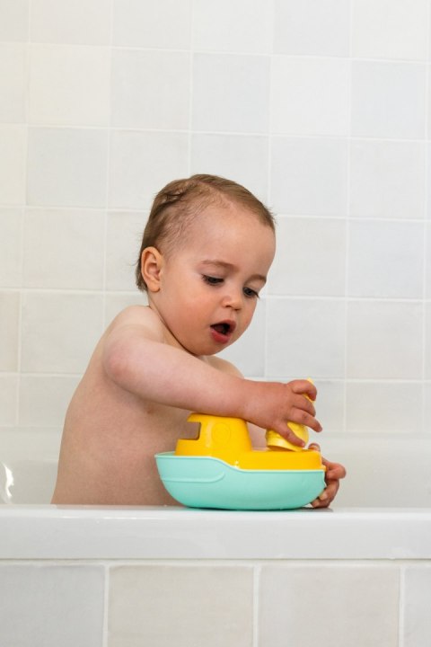 Statek 2 w 1 pomarańczowy zabawka do piasku i wody dla dzieci łódka Simple.