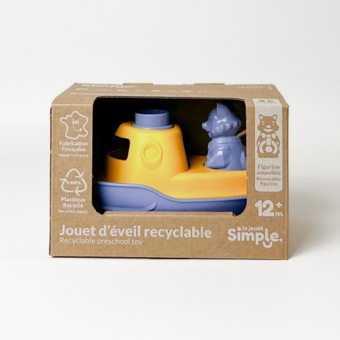 Statek 2w1 niebieski zabawka do piasku wody dla dzieci łódź pojazd Simple.