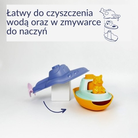 Wodolot 2w1 niebieski zabawka do piasku i wody dla dzieci statek Simple.