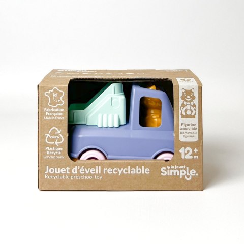 Wóz strażacki niebieski zabawka do piasku wody dla dzieci samochód Simple.