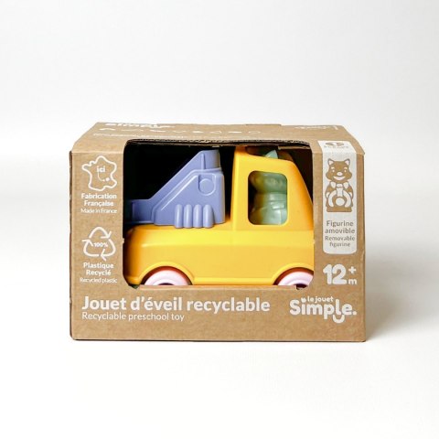 Wóz strażacki pomarańczowy zabawka do piasku i wody dla dzieci auto Simple.