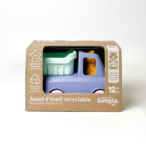 Wywrotka niebieska zabawka do piasku wody dla dzieci samochód auto Simple.