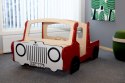 Drewniana ciężarówka z platformą czerwona meble dla dzieci zabawka Micki