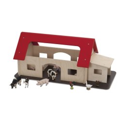 Drewniana farma edukacyjna zabawka dla dzieci stodoła kurnik meble Micki