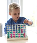 Drewniana gra edukacyjna 4 Cztery W Rzędzie, zabawka dla dzieci, gry, Bluey