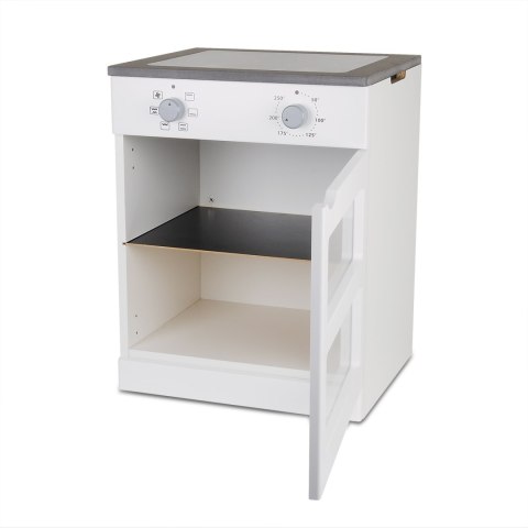 Drewniana kuchenka z piekarnikiem meble dla dzieci wyposażenie zabawa Micki