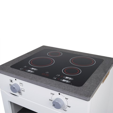 Drewniana kuchenka z piekarnikiem meble dla dzieci wyposażenie zabawa Micki