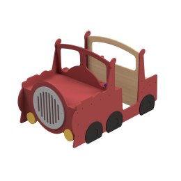 Drewniana lokomotywa czerwona meble dla dzieci pociąg wyposażenie Micki