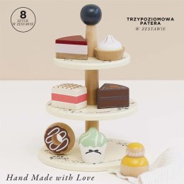 Drewniana patera z ciasteczkami, zabawa w gotowanie, cukiernia, Le Toy Van