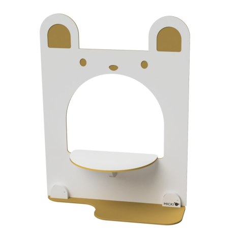 Drewniana tablica edukacyjna żółty miś meble dla dzieci zabawka Micki