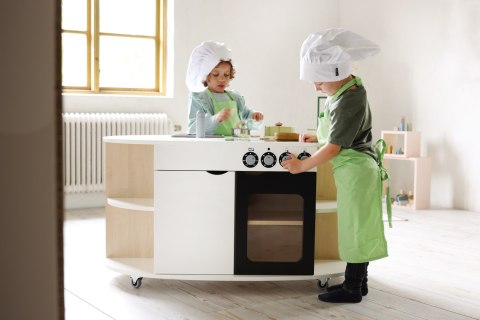 Drewniana wyspa kuchenna meble dla dzieci wyposażenie zabawka kuchnia Micki