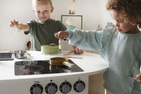 Drewniana wyspa kuchenna meble dla dzieci wyposażenie zabawka kuchnia Micki