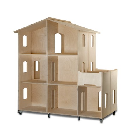 Drewniany duży domek dla lalek zabawka meble dla dzieci wyposażenie Micki