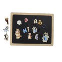 Dwustronna magnetyczna tablica literki i obrazki edukacyjna zabawka Bluey