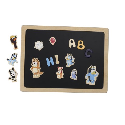 Dwustronna magnetyczna tablica literki i obrazki edukacyjna zabawka Bluey