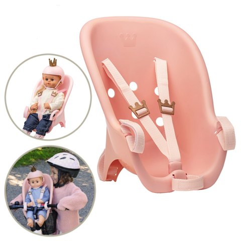Fotelik rowerowy dla lalki zabawka dla dzieci nauka bezpieczeństwa Skrallan
