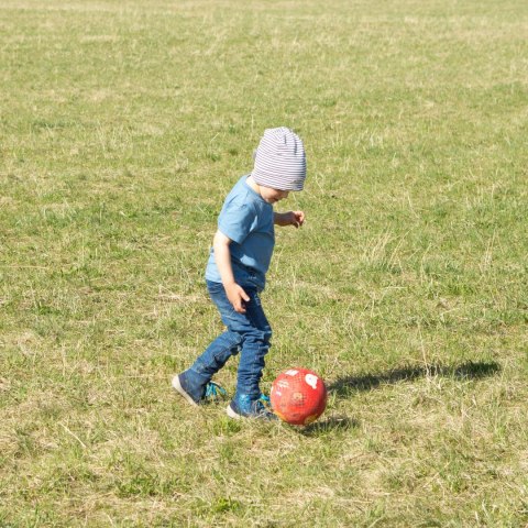 Gumowa piłka do zabawy Misie 17 cm zabawka rozwojowa dla dzieci sigikid