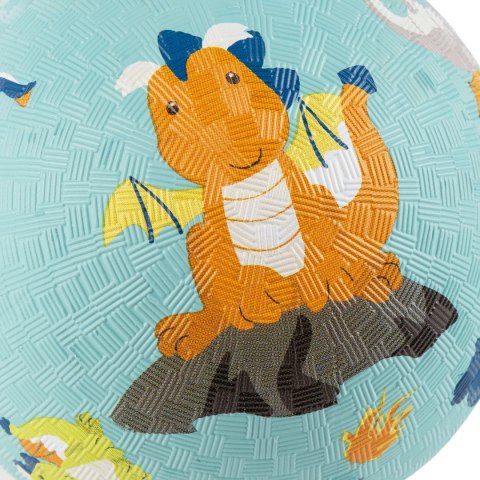 Gumowa piłka do zabawy Smoki 17 cm zabawka rozwojowa dla dzieci sigikid