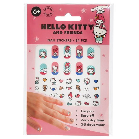 Naklejki na paznokcie kreatywna zabawka dla dzieci akcesoria Hello Kitty