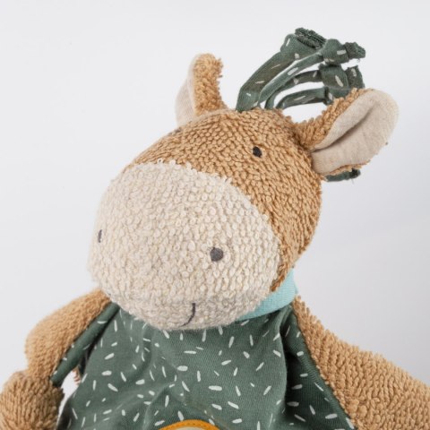 Pierwsza przytulanka komforter Kucyk zielony 26cm maskotka kocyk sigikid