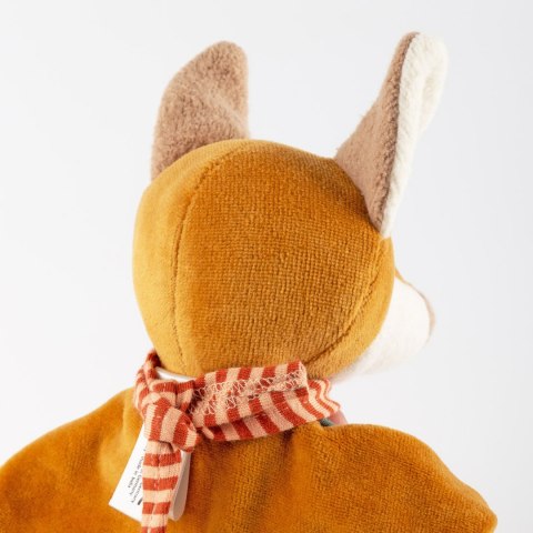 Pierwsza przytulanka komforter Lisek zielony maskotka dla dzieci sigikid