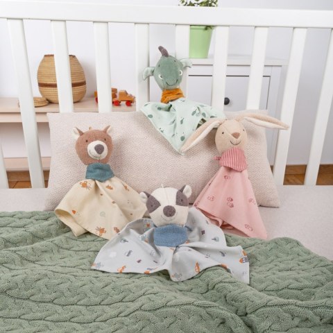 Pierwsza przytulanka komforter Miś kocyk maskotka dla małych dzieci sigikid