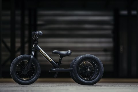 Pierwszy rowerek trójkołowy dziecięcy biegowy 2w1 czarny dla dzieci Trybike